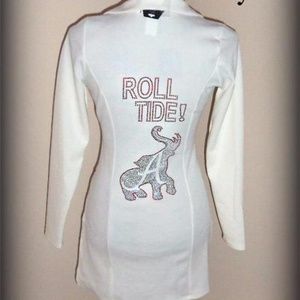 IVORY BLAZER CUSTOM BAMA ROLL TIDE JACKET TOP